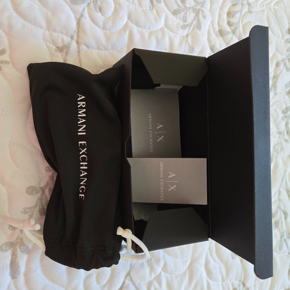 Armani Exchange Black/Gray pilot sunglasses